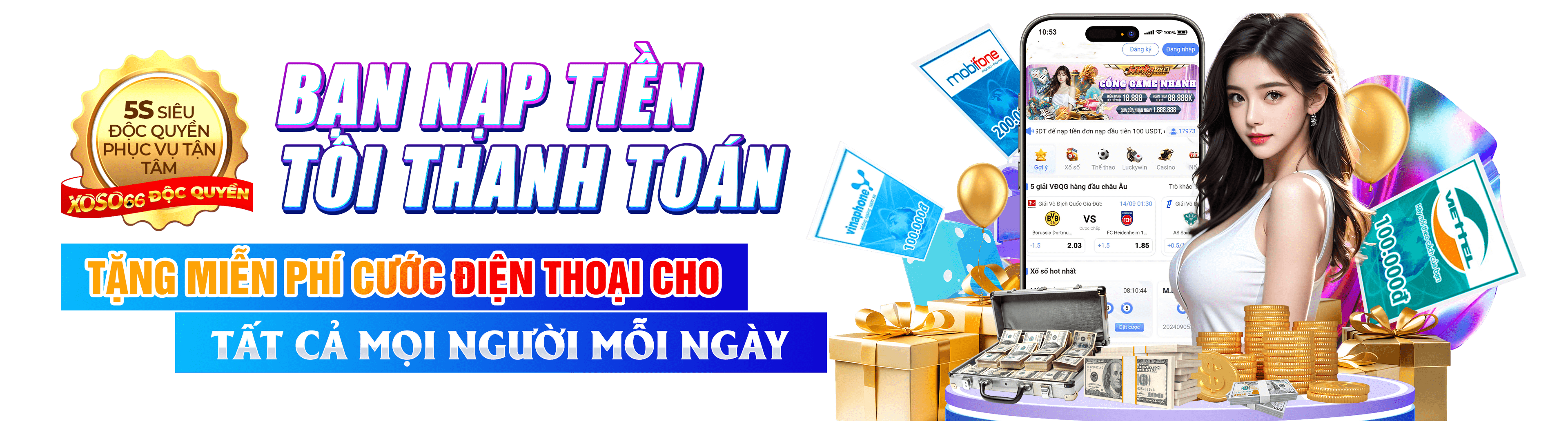 Hình ảnh quảng cáo của km888 hiển thị nền tảng và các lợi ích