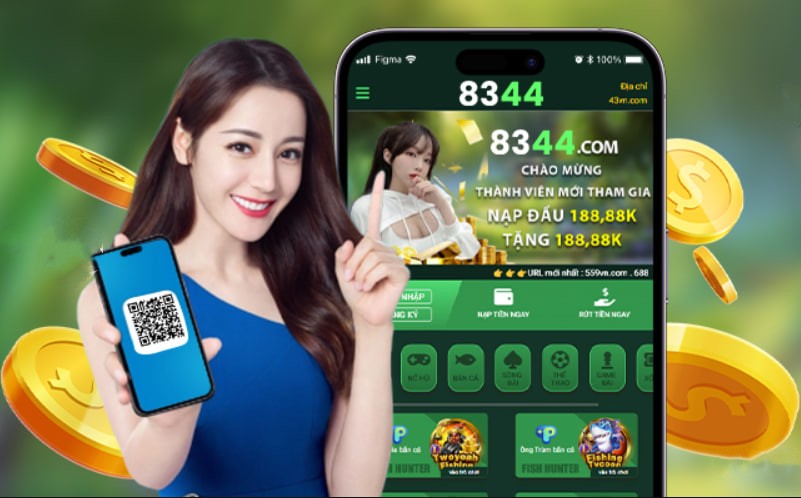 Hình ảnh quảng cáo của km888 hiển thị nền tảng và các lợi ích
